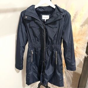 BCBGeneration Women's Hooded Anorak Jacket with Waist Detail